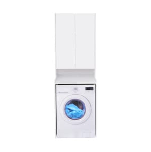 Шкаф AQUATON Лондри 1A260503LH010 652x530x1950 установка над стиральной машиной, белый глянец