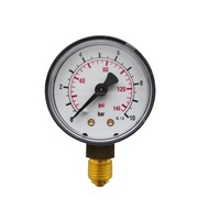 Манометр BWT, 0-10 бар, 1/4", D50мм, бок.подкл. (радиал.) 84655 (323574)