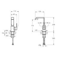 C�������� Vitra Suit U ��� �������� ������������, ������������� �����, ������ 175�� A42616