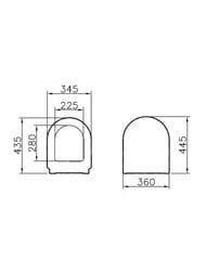 Сиденье для унитаза Vitra S50 с микролифтом, дюропласт, белый 72-003-309