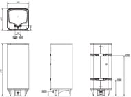 Водонагреватель накопительный Stiebel Eltron PSH 50 Universal EL (931x380x380) 2/3кВт/230 В, 50л