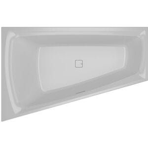 Ванна акриловая RIHO STILL SMART 170x110 LED R через перелив, асимметр, правая