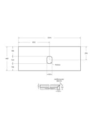 ���������� BelBagno (1204x462�19) ��� ���. ��� ����., Marmo Nero Opaco KEP-120-MNO-W0