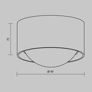 ���������� ���������� Maytoni Lumina (������) O498CL-L15B3K, 3000� 15�� IP 65, ������