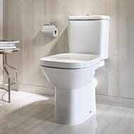 Roca DEBBA Унитаз-компакт с горизонтальным выпуском (355х655х760) белый 34299700Y+34199100Y