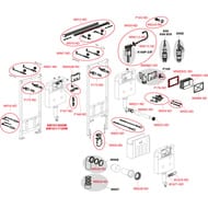 Инсталляция для унитаза ALCAPLAST AM102/1120V с возможностью вентиляции для сухой установки