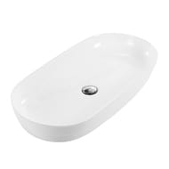 Раковина накладная BelBagno (810х410х135) овальная, без отверстия под смеситель, белая BB1349