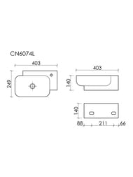 �������� ��������� Ceramicanova Element 403�249�140 ���. ��� ���������, �������, ����� CN6074L