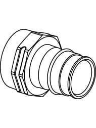 Соединитель Uponor Q&E с внутренней резьбой 32-1" BP, латунь 1047866 — изображение 3
