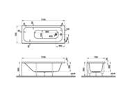 ����� ��������� Vitra Optimum Neo 170x70 ��� ������������ 64530001000
