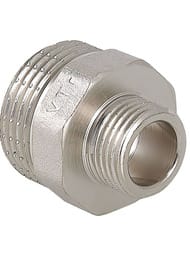 Ниппель VALTEC  3/4"х1/2" латунь никелированная, наружная резьба  VTr.580.N.0504 — миниатюра 1