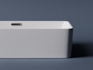 Раковина накладная Ceramicanova Element 600х380х140 прямоугольная, перелив, цвет: белый CN5025