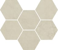 Мозаика ITALON Terraviva Moon Mosaico Hexagon MAT (250х290) светло-серая, 620110000107 (шт.)