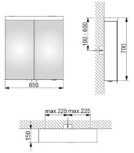 - Keuco Royal Reflex.2 650x700x150 , , ,  24202171301