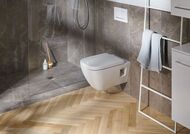 GEBERIT Sigma30 Клавиша смыва, двойной смыв белый/декор глянцевый хром 115.883.KJ.1