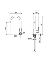 ��������� ��� ����� Aquatek ������ AQ1282CR �������������, ���������� ����� 245��, ����: ����