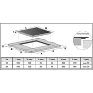 ������������� �������� ������ Korting HK 62550 B (590�520) 4 ���� �������, ������