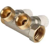 Коллектор распределительный STOUT 3/4", 2 отвода 3/4"ЕК SMB 6851 343402