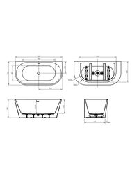 ����� ��������� BelBagno BB710-1500-750 (1500�750�580) ����������,�����������,�����