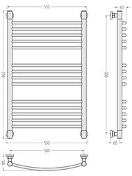 ������� ������+ �������� ����������������� 800�500 (14 ����.) ������,����.���. 3/4" 03-0221-8050