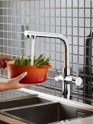 Смеситель для кухни Vitra Split кран для питьевой воды, поворотный излив 312мм, хром A42144EXP