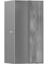 Шкаф-ниша Hansgrohe XtraStoris Rock 56088800 300х150х140 дверь для облицовки плиткой, цвет под сталь — миниатюра 1