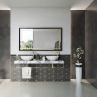 Плитка настенная Gracia Ceramica Silvia black wall 02 (300х900) черная (кв.м.)