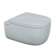 Унитаз подвесной Berges EGO XL 540х360х330 безободковый, сиденье Toma SO микролифт, белый 082124