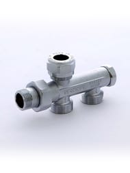Tiemme Узел обж-НН 15-1/2"хМ24х19 радиаторный со сгоном 2 трубная система, разводка в пол 3370002(3375K1904)