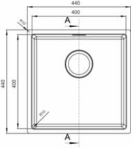����� FLORENTINA ������-HM (440�440�217) ������������� ������,����.����� ����� OHM.400.400.B.10.S.10