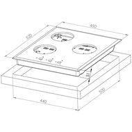 ������� �������� ������ Kuppersberg FG 45 W (450�520) 3 �������� (1 ���), ����� ������ 6847