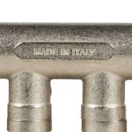 Коллектор STOUT с шаровыми кранами 3/4", 4 отвода 1/2" (красные ручки) SMB 6200 341204