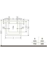 ������� Duravit White Tulip WT7061 750�750�50 ���������, ������. ����., ���������� ����� ����������