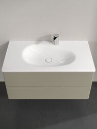 Тумба под умывальник Villeroy & Boch Antao (988х504х496) 2 ящика, подсветка, серый камень L05100HK — изображение 3