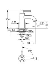 ���� Grohe Atrio 20021AL3 ��� ������� ����������, XS-Size, ������ ������