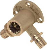 Водорозетка TECEflex 16х1/2''Вх16 90°, проходная, латунь, арт.768501