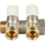 Коллектор распределительный STOUT 3/4", 2 отвода 3/4"ЕК SMB 6851 343402