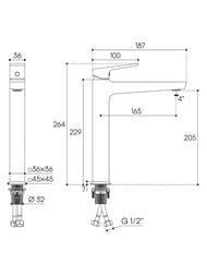 ��������� ��� �������� Aqueduto Claro CLA0300 �������������, ������� ����� 205��, ����: ����