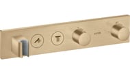 Смеситель Axor ShowerSelect 18355140 для душа, встраиваемый термостат, 2 выхода, шлиф.бронза