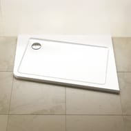 Душевой мраморный поддон RAVAK Galaxy Asymetric Pro 10° R (1200х900) белый
