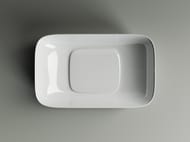 Раковина накладная Ceramicanova Element 600х375х145, прямоугольная, белый CN5021