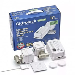 Система контроля протечки воды Gidrоlock Premium PLUS Radio Bugatti 1/2