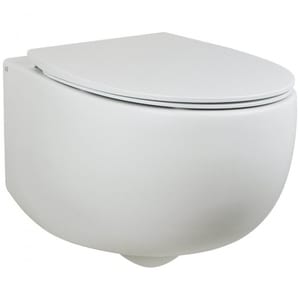 Унитаз подвесной AeT Italia DOT 2.0 365x380x530 безободковый белый матовый S555T0R0V6101