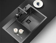 Смеситель для мойки Omoikiri Hotaru-GM-WH сталь/белые вставки,с краном для питьевой воды 4994053