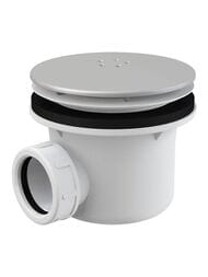 Сифон для душевого поддона Alcaplast A49K Mat пластик/металл матовый LUX, вых. 40мм