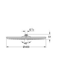 ������� ��� Grohe Rainshower Cosmopolitan 28778000 ����, 400��, 1 ����� �����, ����