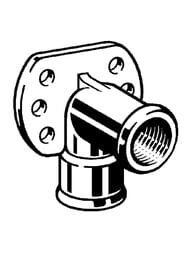 Водорозетка VIEGA 3/4"Вх3/4"В бронза арт. 441 449
