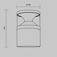 ����������� ���������� Maytoni Pyro (����) O496FL-L21B3K, 3000� 21�� IP 65, ������