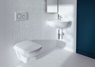 GEBERIT Sigma20 Клавиша смыва, двойной смыв, белый/кольца глянцевый хром 115.882.KJ.1