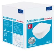 Унитаз подвесной Villeroy & Boch Architectura (370х530) сиденье микролифт 4694HR01